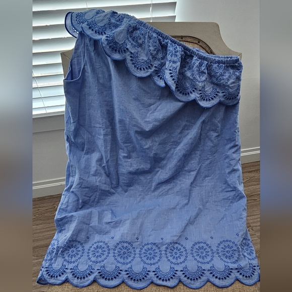 Vineyard Vines One Shoulder Eyelet Dress Size XL NWT - Picture 3 of 4